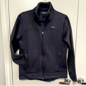 Patagonia Navy Blue Soft shell Full-Zip Jacket Sz S EUC